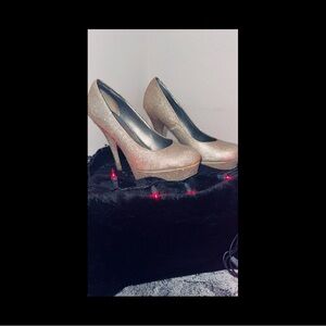 Elegant Gold High Heels